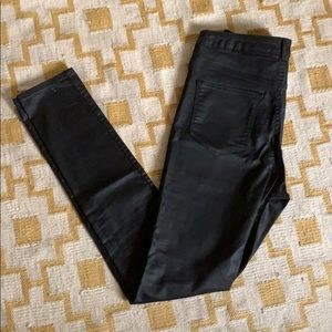 H & M Skinny Soft Sheen Black Pants